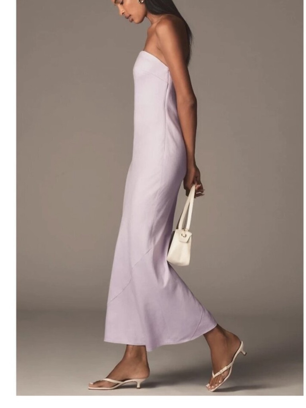 THE TILDA LINEN BLEND SLIP DRESS  NWT - Picture 4 of 4